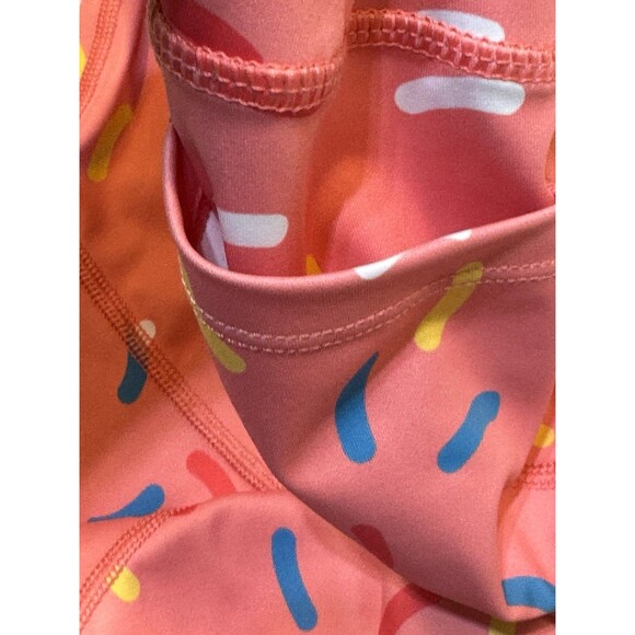 Feed Me Fight Me High Rise Pocket Leggings‎ Sz L Womens Pink Workout Pants F2 - Picture 9 of 11